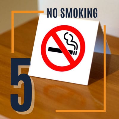 short term rental house rules - no smoking