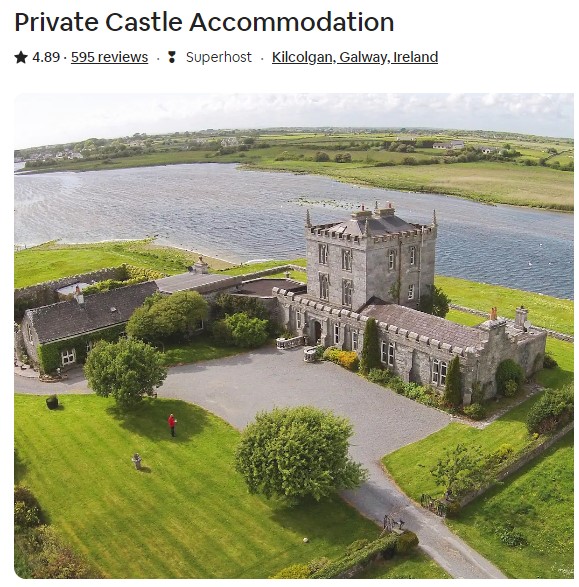 Private castle on Airbnb